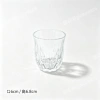 Embossed glass cup, transparent European-style carved water cup, household tea drinking, cold drink and juice cup, high appearance level details Picture